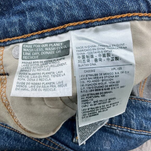 Levis 541 Jeans Men 38W x 32L Blue PC9-18181-0457 Distressed Cotton Stretch - Picture 4 of 14